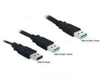 DeLOCK 82908 USB-kabel 0,6 m USB 3.2 Gen 1 (3.1 Gen 1) 2 x USB A USB A Zwart