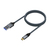 AISENS Cable USB 3.1 Gen2 Aluminio 10Gbps 3A, Tipo USB-C/M-A/M, Gris, 1.0M