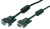 LogiLink 3m VGA M/F cable VGA VGA (D-Sub) Negro