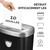 Fellowes 53C destructeur de papier Destruction croisée 22 cm Noir