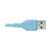 Tripp Lite M100AB-006-S-LB Safe-IT USB-A to Lightning Sync/Charge Antibacterial Cable (M/M), Ultra Flexible, MFi Certified, Light Blue, 6 ft. (1.83 m)