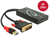 DeLOCK 0.3m, DVI 24+1 + USB-A/Displayport 20p 0,3 m DVI-D + USB HDMI Schwarz