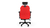 ENDORFY Meta RD Gaming armchair Padded seat Black, Red