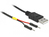 DeLOCK 85402 USB-kabel 0,3 m USB A Zwart