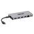 Tripp Lite U442-DOCK5D-GY USB-C Dock – 4K HDMI, USB 3.x (5 Gbps), USB-A/C Nabenanschlüsse, GbE, Speicherkarte, 100 W PD-Aufladung, abnehmbares Kabel