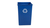 Rubbermaid 35 GAL SQUARE RECYCLING BLUE