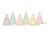PartyDeco Partyhüte Sterne, gemischt, 14.5 cm