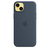 Apple iPhone 14 Plus Silikon Case mit MagSafe – Sturmblau