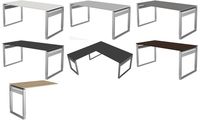 kerkmann Table annexe Form 5, piètement cadre, blanc (71400821)