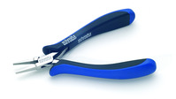 product - schmitz electronic SMD flat nose pliers ESD short, smooth jaws 5.1/4"