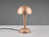LED Tischleuchte CANARIA mit Glasschirm Touchfunktion Coffee Gold - Höhe 26cm