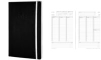 CHRONOPLAN Buchkalender "Black & White", 2025, A5, schwarz (72150928)