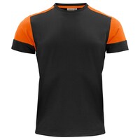 Printer Prime T-shirt zwart/oranje - maat XL