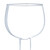 Relaxdays Weinflasche Glas, XL Weinglas mit Spruch, Fun Geschenk für Weinliebhaber, Weinflaschenglas 750 ml, transparent