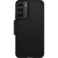 OtterBox Strada - Leder Flip Case - Samsung Galaxy S22+ Shadow - black - ProPack (ohne Verpackung - nachhaltig) - Schutzhülle