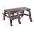 Wheelchair Friendly Surrey Picnic Table - Black and Brown