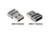 Adapter USB 2.0 Stecker A an USB-C™ Buchse, Aluminiumgehäuse, grau, 10er-Set, Good Connections®