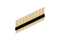 Stiftleiste, 20-polig, RM 1.27 mm, gerade, schwarz, 10059431