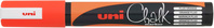 uni Chalk PWE-5M Fenster-/Kreidemarker, 1.8-2.5mm, orange