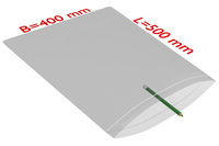 PE-Druckverschlussbeutel, 400 x 500 mm, 50 µ, transparent