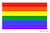 drapeau love parade arc en ciel 90x150cm
