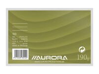 AURORA Systeemkaart 100 x 150 mm gelijnd 6 mm met rode koplijn 175 g/m² (pak 100 vel)