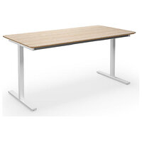 Multifunctionele tafel DUO-T Trend, recht blad, afgeronde hoeken