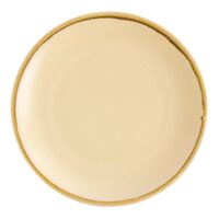 Olympia Kiln Round Plate Sandstone in Beige Made of Porcelain 280(�)mm / 11"