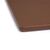 Hygiplas Small Low Density Brown Chopping Board for Vegetables - 30x30cm