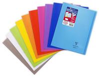 CLAIREFONTAINE Cahier KOVERBOOK piqué couv PP 24x32cm 96p 5X5 +marge. Ass livré en boîte prêt-à-vendre