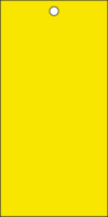 Anhänger - Gelb, 12 x 6 cm, Spinnvlies, Mit Befestigungsloch, Industrie, Spitz