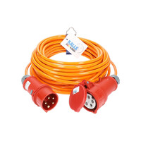 Kalle Verlängerungskabel CEE 400V 16A 2,5mm Phasenwender Extreme Signal Orange IP44 40 Meter