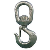 Wire rope hook and catch fittings swivel type