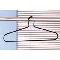 Steel fully captive coat hangers - black steel