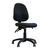 Three lever operator office chair, without arms, black