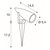 Outdoor LED Spießleuchte SYNA, IP55 IK04, 9W 3000K 470lm 50°, neigbar, mit 150cm Steckerkabel, Anthrazit