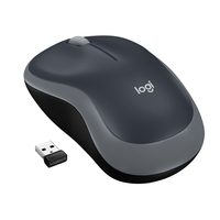 Wireless Mouse M185 - Ambidextrous - Optical - RF Wireless - 1000 DPI - Black -