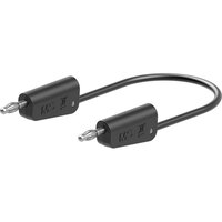 Stäubli 641032-02521 Test lead 25 cm black, flexible, stackable plugs