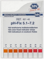 5,1 ... 7,2pH Speciale indicatorstrookjes pH-Fix