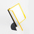Support de table / Système de panneaux de visualisation / Compartiments sur pied / Support pour listes de prix "EasyMount-QuickLoad" | jaune