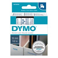 Feliratozó szalag DYMO D1 12mm x 7m átlátszó alapon kék írásszín