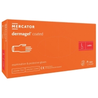 Mercator dermagel® eldobható latex kesztyű, meret L, 100 darab