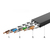 Kabel sieciowy internetowy płaski patchcord U/FTP Cat. 7 10Gb/s 0.5m czarny