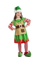 Disfraz de Elfa Navidad para niña 7-9A