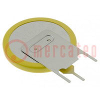 Battery: lithium; 3V; CR2032,coin; 225mAh; non-rechargeable