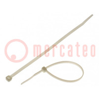 Cable tie; L: 203mm; W: 4.6mm; polyamide; 215.5N; natural; Ømax: 55mm