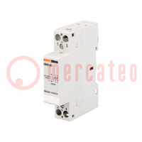 Contactor: 2-pole installation; 20A; 220÷230VAC,220÷230VDC