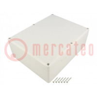 Enclosure: multipurpose; X: 174mm; Y: 224mm; Z: 80mm; ABS; grey; IP65