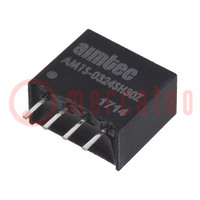 Converter: DC/DC; 1W; Uin: 2.97÷3.63V; Uout: 24VDC; Iout: 50mA; SIP4