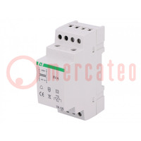 Transformer: mains; 8VA; 230VAC; 8V; 1A; for DIN rail mounting